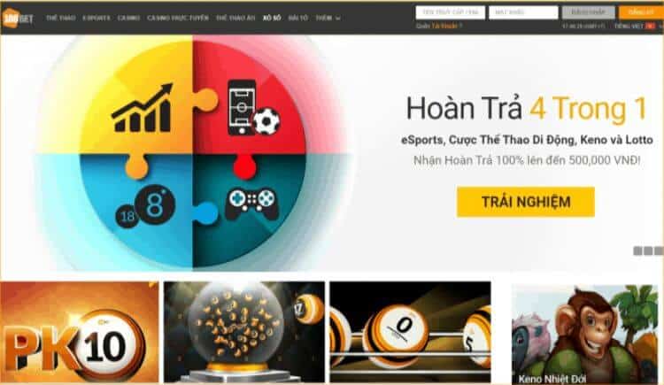 hoàn trả 4 trong 1 188BET