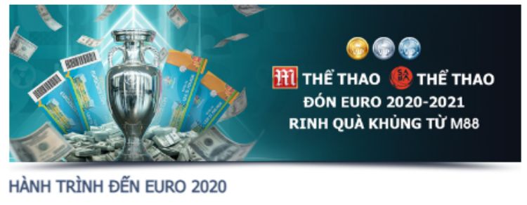 m88 hành trình đến euro 2020